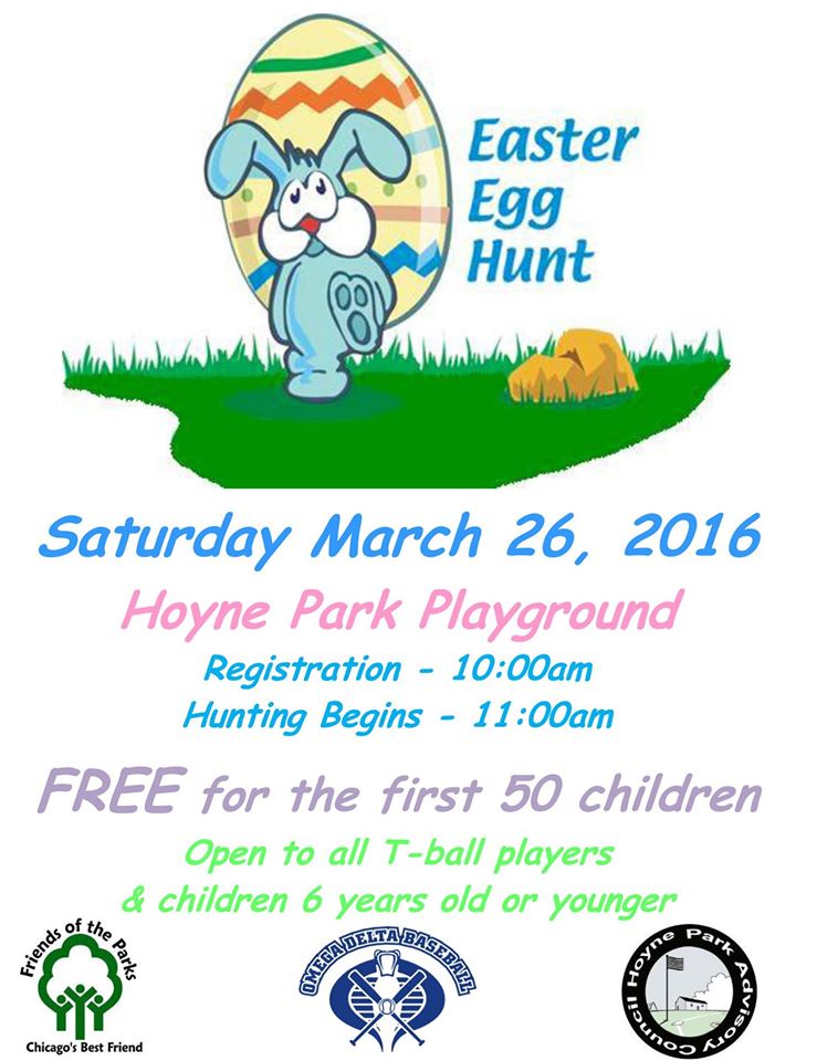 HPAC Hoyne Park Easter Egg Hunt - Saturday, March 26, 2016