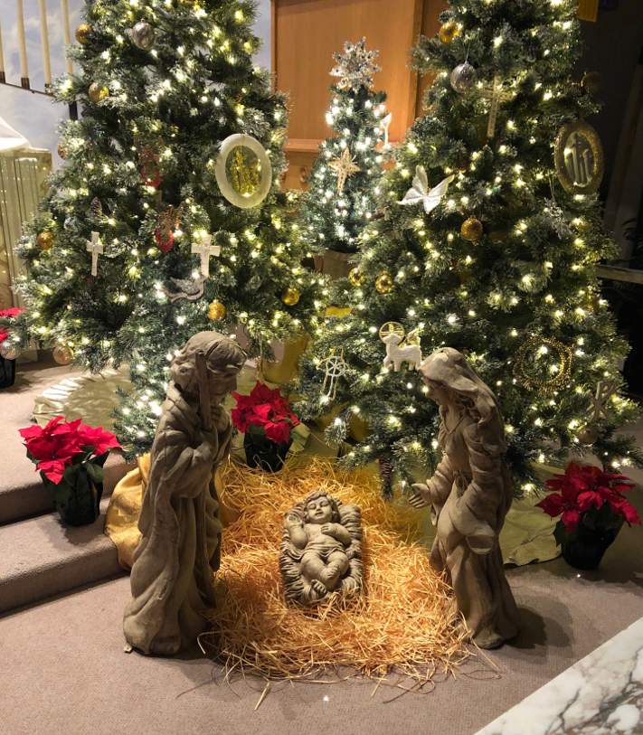 St Andrew Lutheran Church Christmas 2018 display