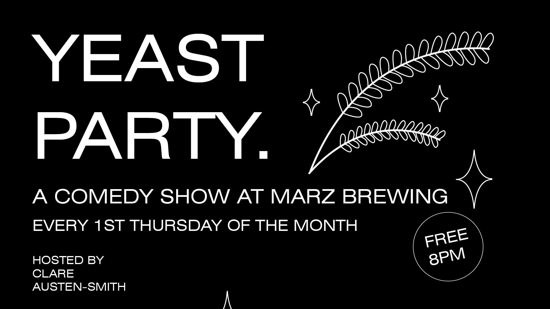 Yeast Party Comedy Night poster 201904