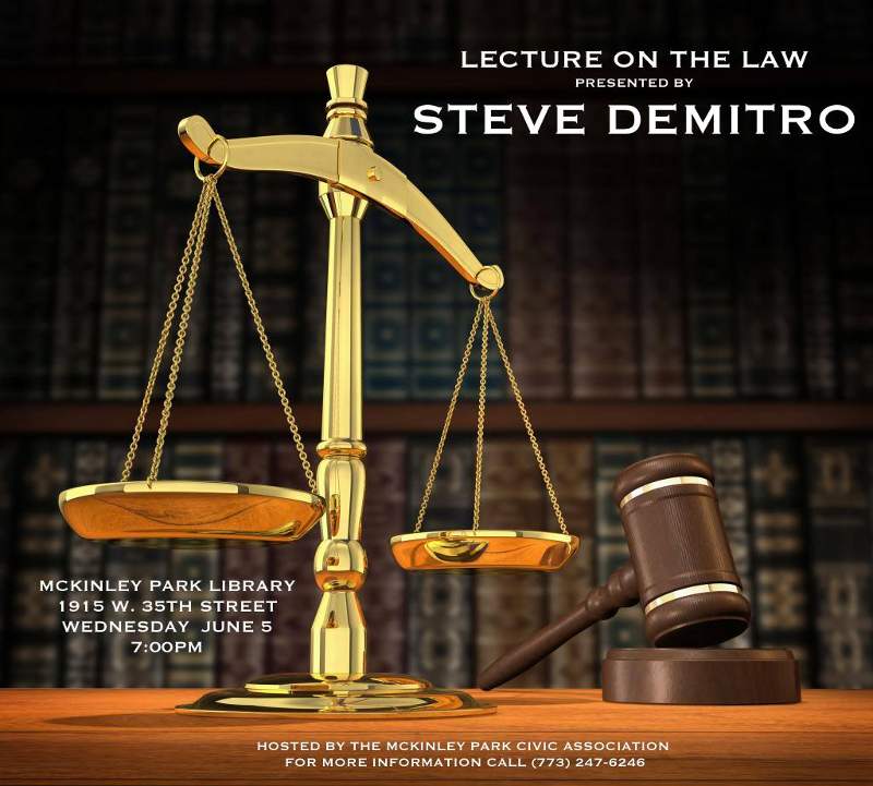 Lecture on the Law Steve Demitro Chicago Public Library 20190605 forweb