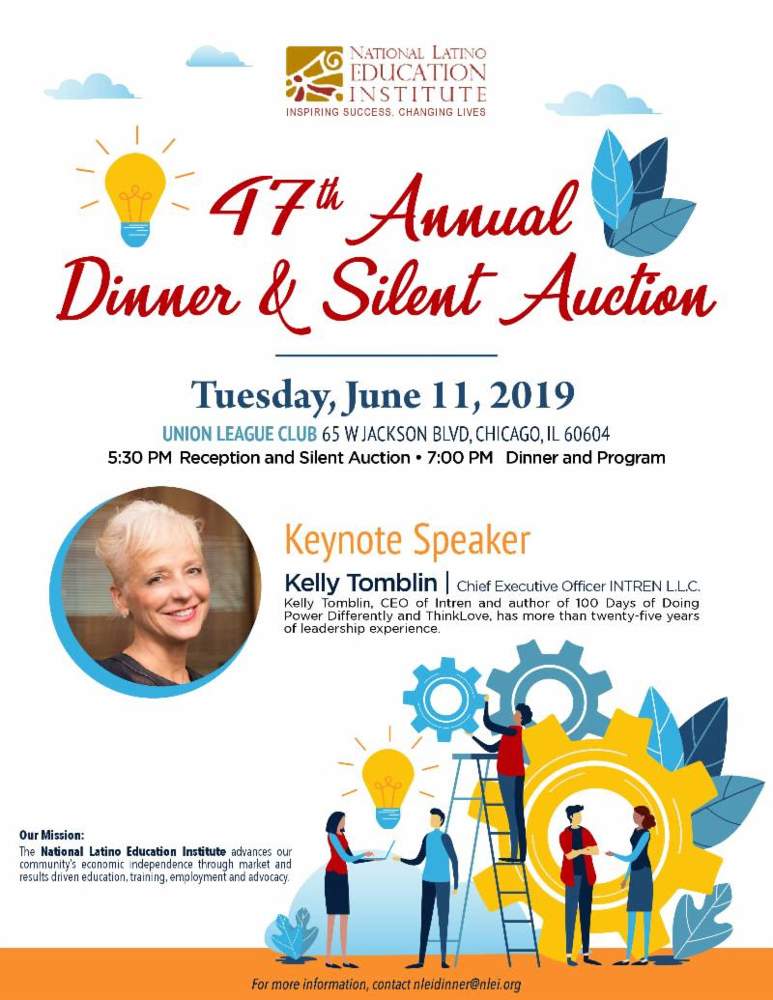 National Latino Education Institute 47th Annual Dinner Auction 20190611 poster forweb