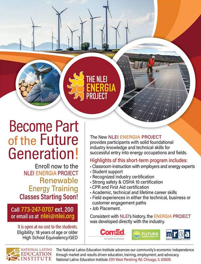 National Latino Education Institute ENERGIA program poster summer2019