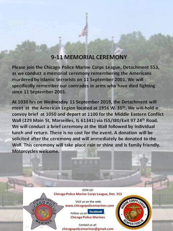 9 11 Memorial Ceremony William McKinley American Legion 20190911 poster forweb