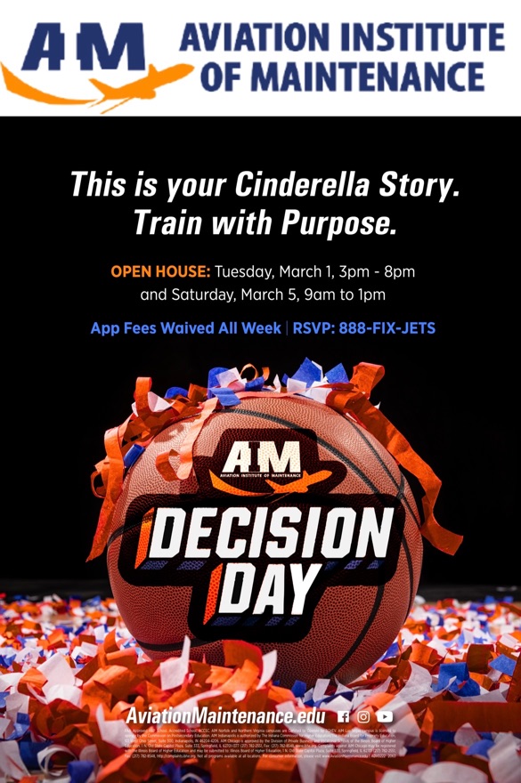 Aviation Institute of Maintenance AIM Open House poster 20220305