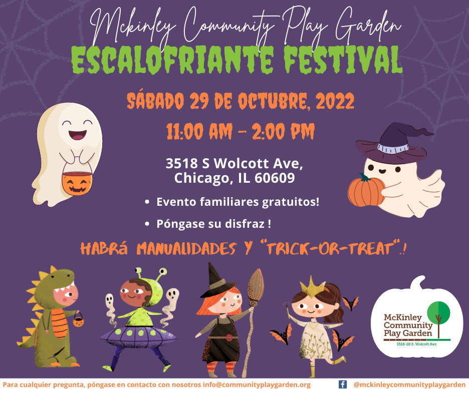 McKinley Community Play Garden Spooky Fest poster 20221029 es