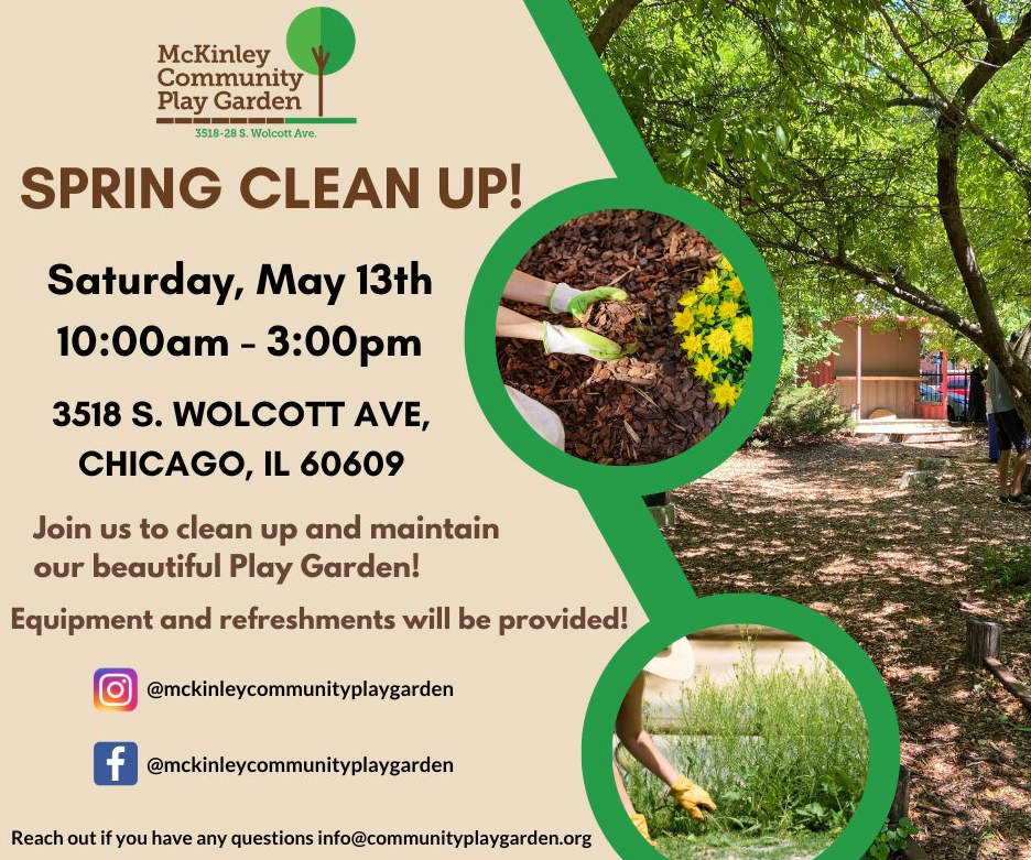 McKinley Community Play Garden Spring Clean Up 20230513