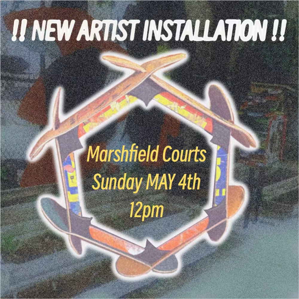 Marshfield Courts New Artist Installation poster 20250405