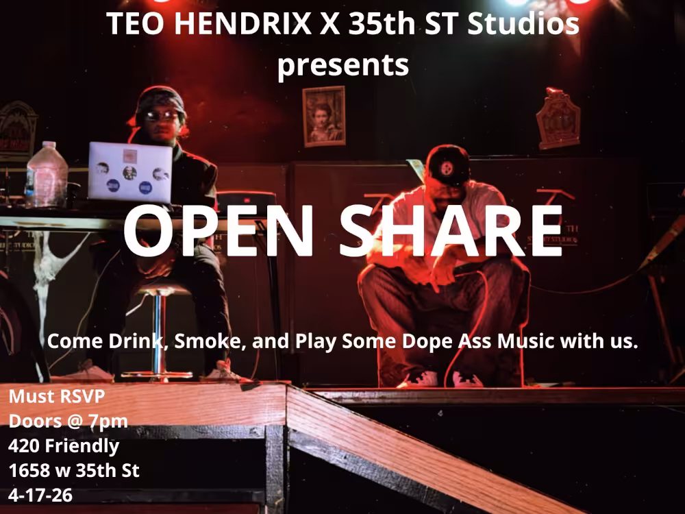 Open Share 35th Street Studios poster 20260417