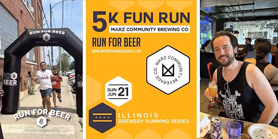 5K Fun Run Marz Community Brewig Co poster 20260521