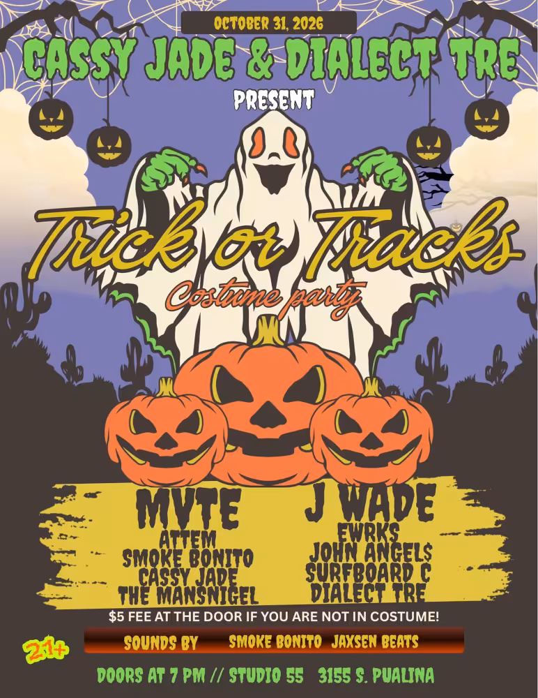 Trick or Tracks Studio 55 poster 20261031