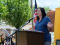 Evergreen Academy Middle School rally 20190611 Representative Theresa Mah
