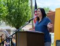 Evergreen Academy Middle School rally 20190611 Representative Theresa Mah