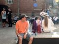 Marshfield Courts Rehab attendees on benches 20190713