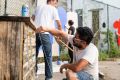 Marshfield Courts Rehab painting bar 20190713