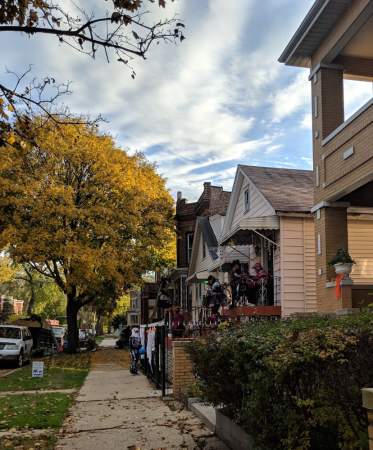 McKinley Park Halloween house decorations