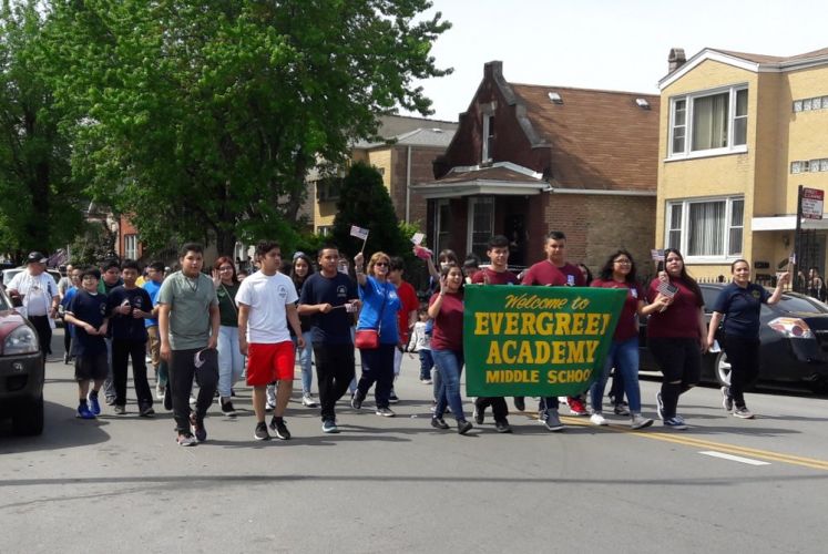 McKinley Park Memorial Day Parade Evergreen Academy Middle School 20190527