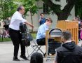 Yo Yo Ma McKinley Park 20190621 Yo Yo Ma Ben Serwer performing