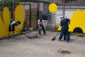 Marshfield Courts Rehab sweeping 20190713