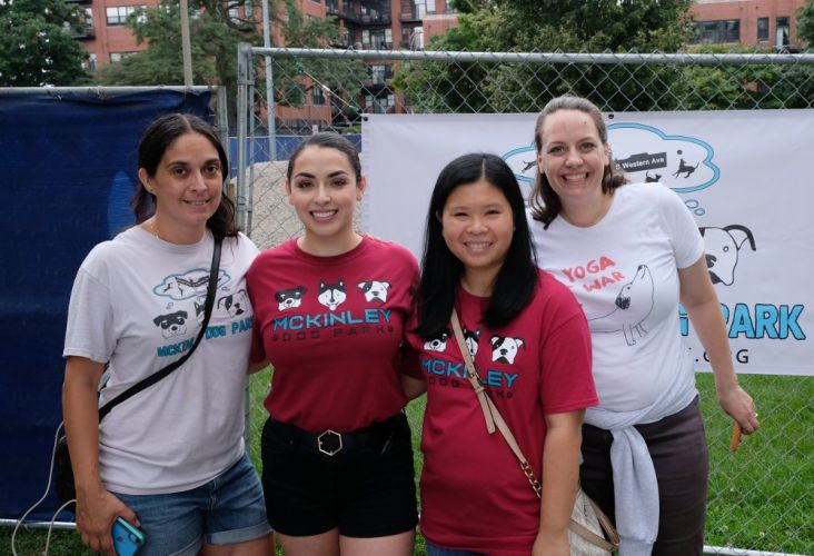 McKinley Dog Park Ground Breaking 20190817 Adriana Perez Kenning Carina Trudell Min Huang Angie Robertson