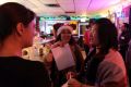 McKinley Park Development Council Holiday Party 20191218 Liz Grez Dayna Calderon Nikita Wu
