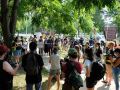 McKinley Park Protest Divest Imagine Invest 20200815 bullhorn