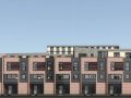 3301 s justine st building elevations looking east rendering