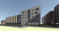 3301 s justine st landscape buffer view from south rendering