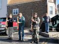 William McKinley American Legion Post 231 Veterans Day 20201111 honor guard at attention