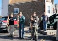 William McKinley American Legion Post 231 Veterans Day 20201111 honor guard at attention