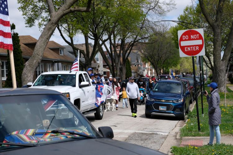 omega delta opening day flags parade