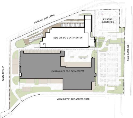 qts data center expansion presentation slide site layout