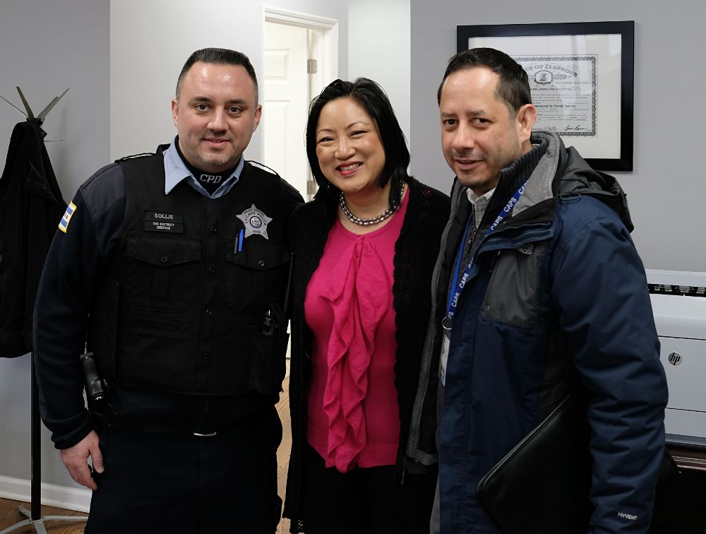 Rep Theresa Mah Open House CAPS officers 20180120