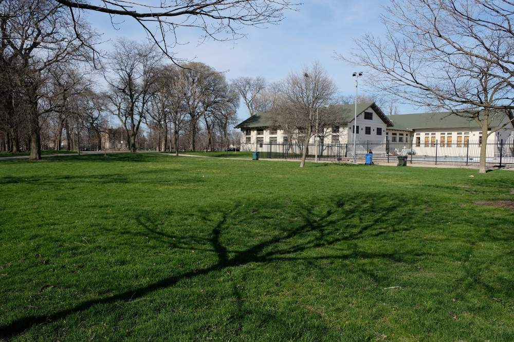 The site of McKinley Park's pending dog park sits in the southwest corner of the park near the field house and pool.