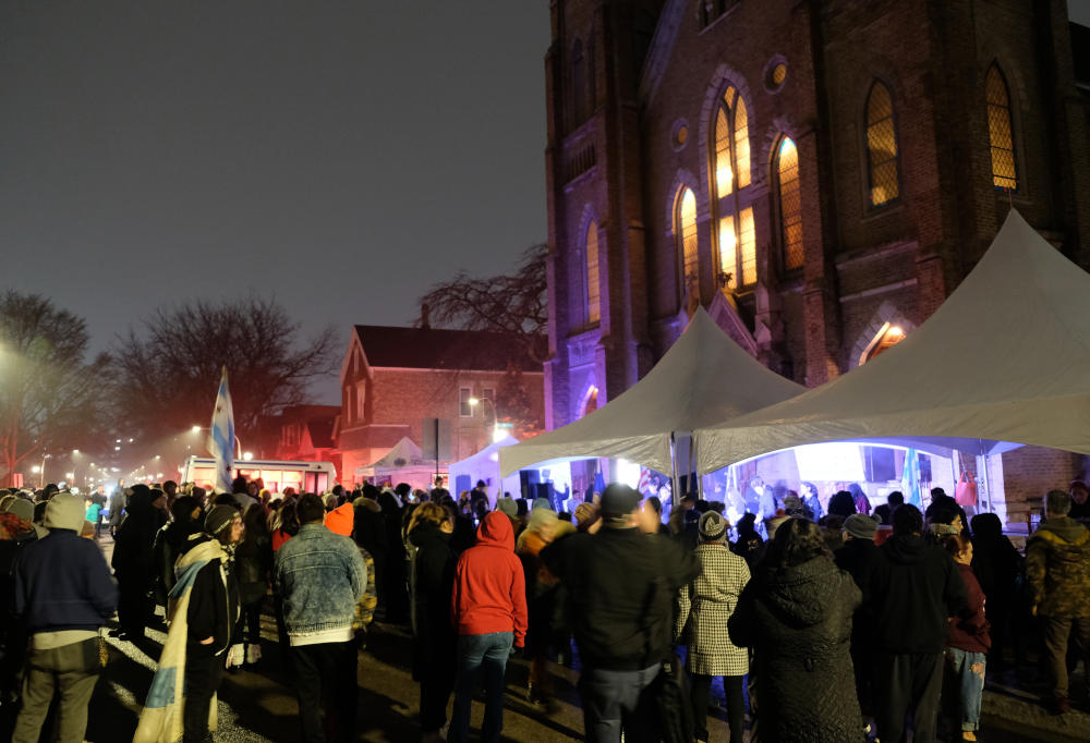 Hundreds attend Chicago's Birthday Party on March 4, 2026, at the geographic center of Chicago at 3658 S. Honore St., Chicago.
