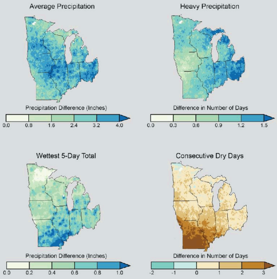McKinley Park Existing Conditions Report Projected Precipitation Patterns 2041 2070
