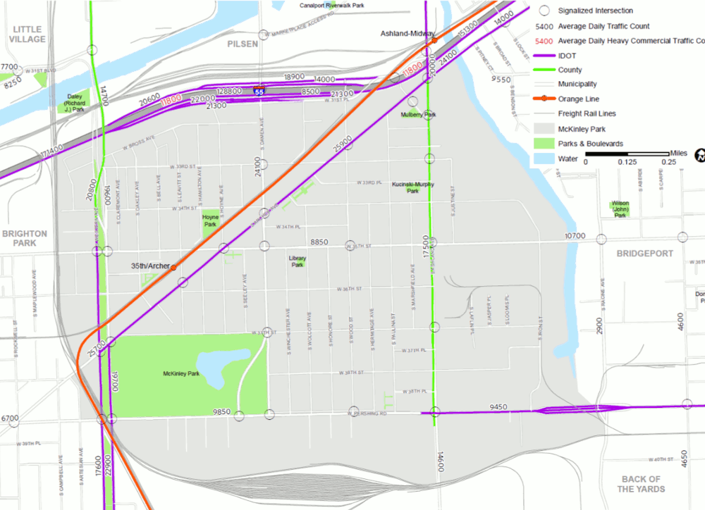 McKinley Park Existing Conditions Report Roadway Jurisdiction Average Daily Traffic Count