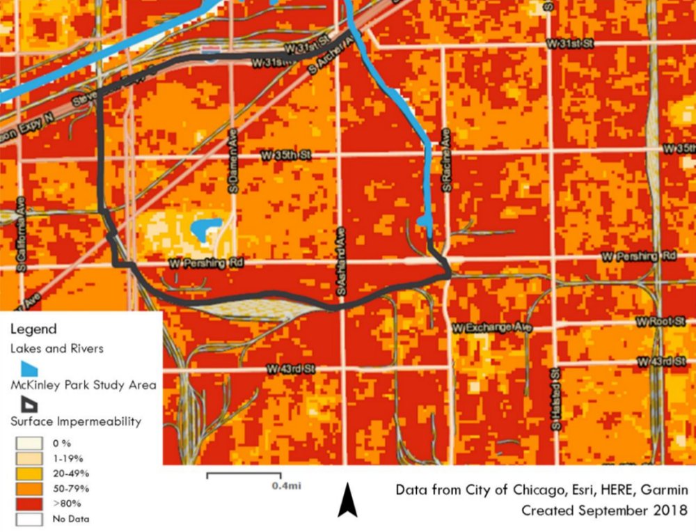 McKinley Park Existing Conditions Report Surface Impermability