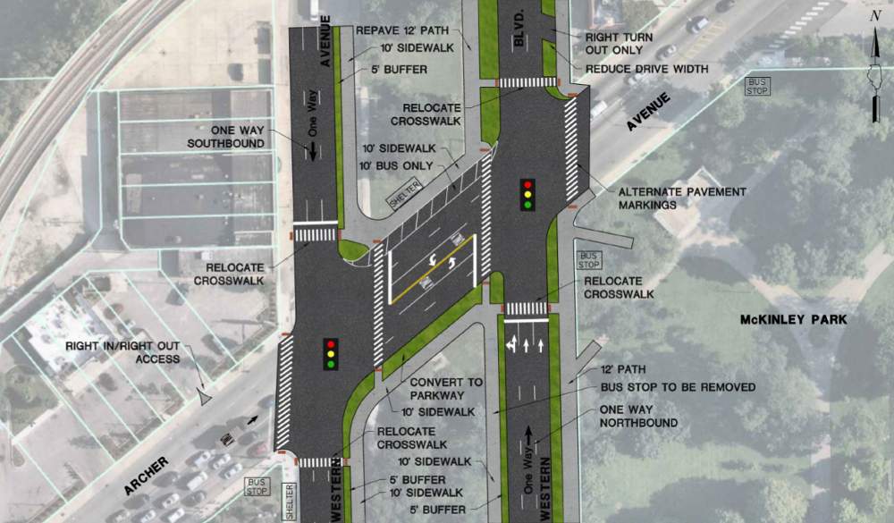 McKinley Park Neighborhood Plan Western Avenue Archer Avenue intersection