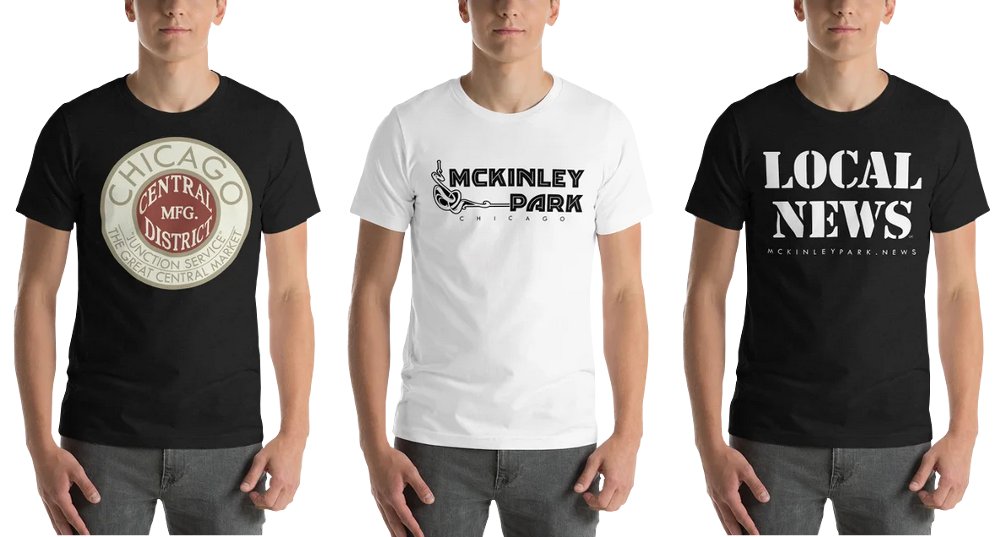 McKinley Park News three shirt designs fall 2021